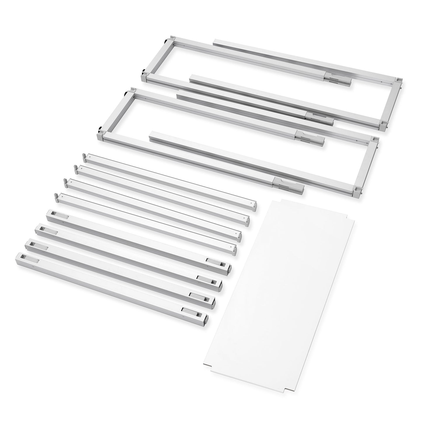 Modular Rack One Section - 5 Tier Frame with Panels