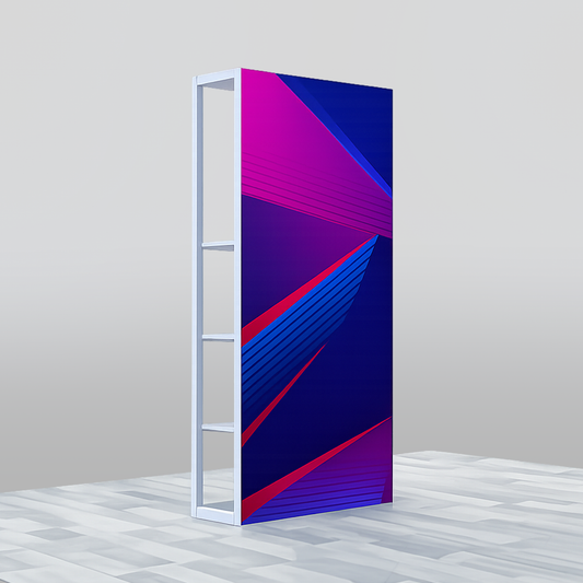 Front Side Custom Graphics for Modular Rack One Section