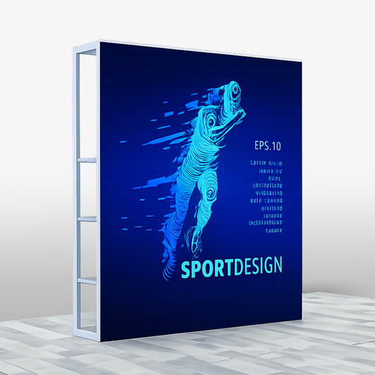 Front Side Custom Graphics for Modular Rack Two Section