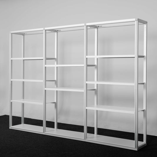 Modular Rack Three Section - 5 Tier Frame with Panels