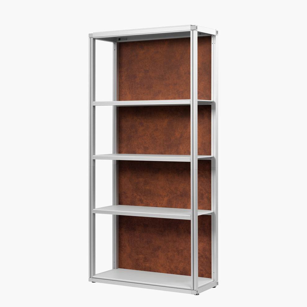 Modular Rack One Section - 5 Tier Frame with Panels