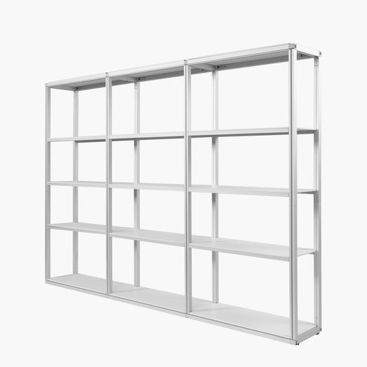 Modular Rack Three Section - 5 Tier Frame with Panels