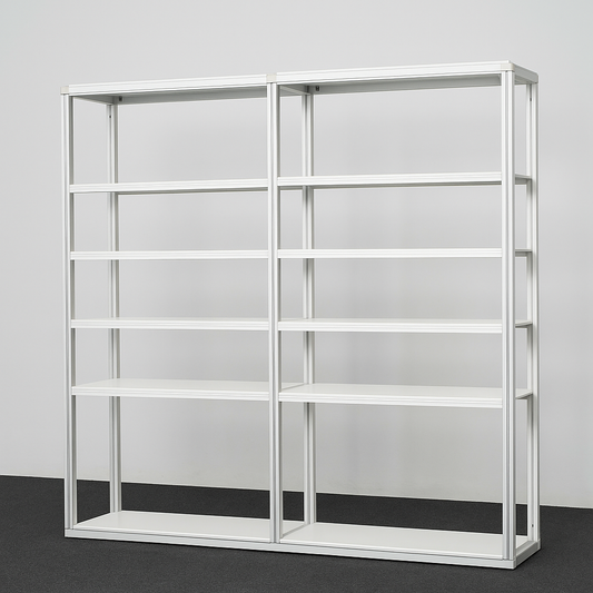 Modular Rack Two Section - 5 Tier Frame with Panels