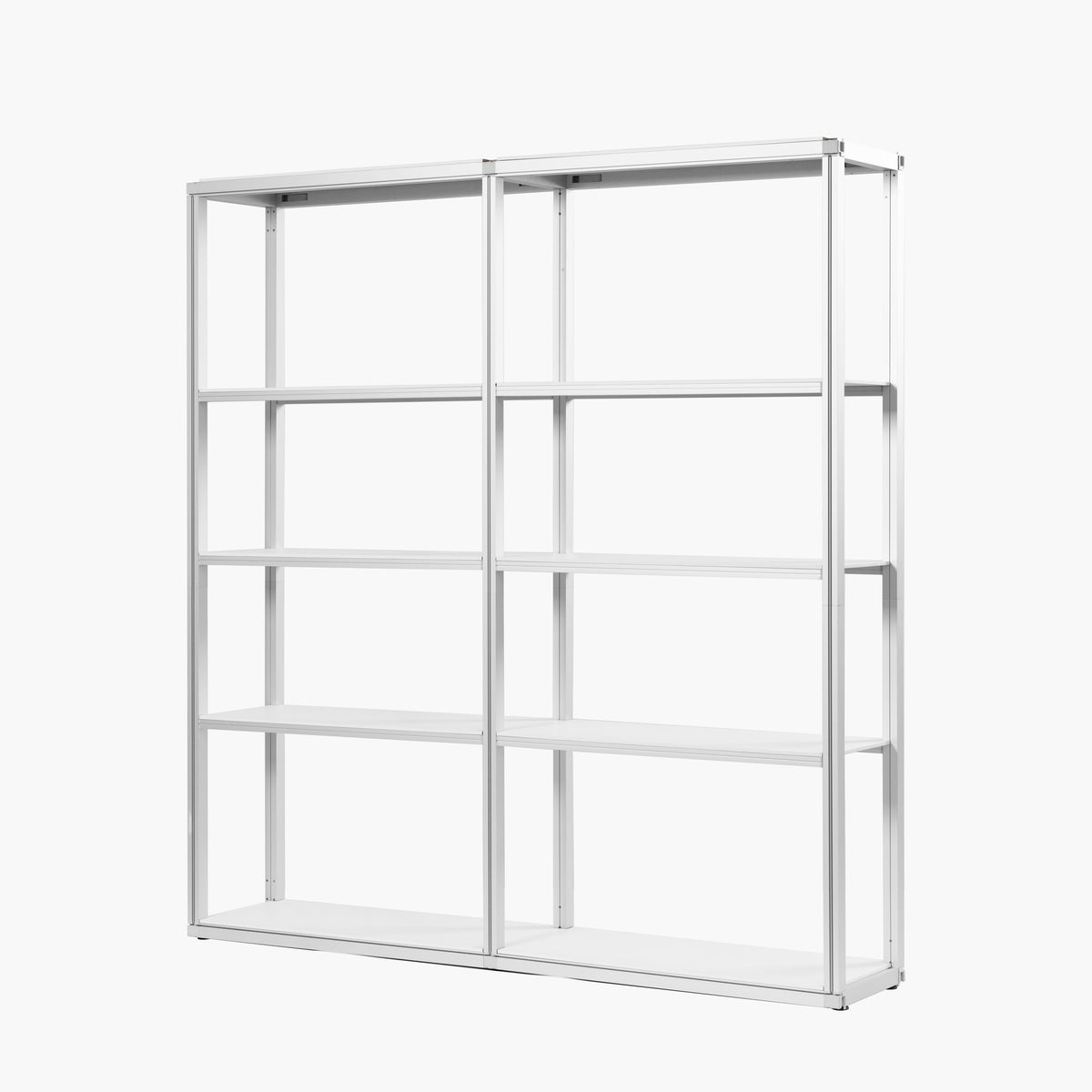 Rak Panel Modular Modular Rack Two Section - 5 Tier Frame with Panels