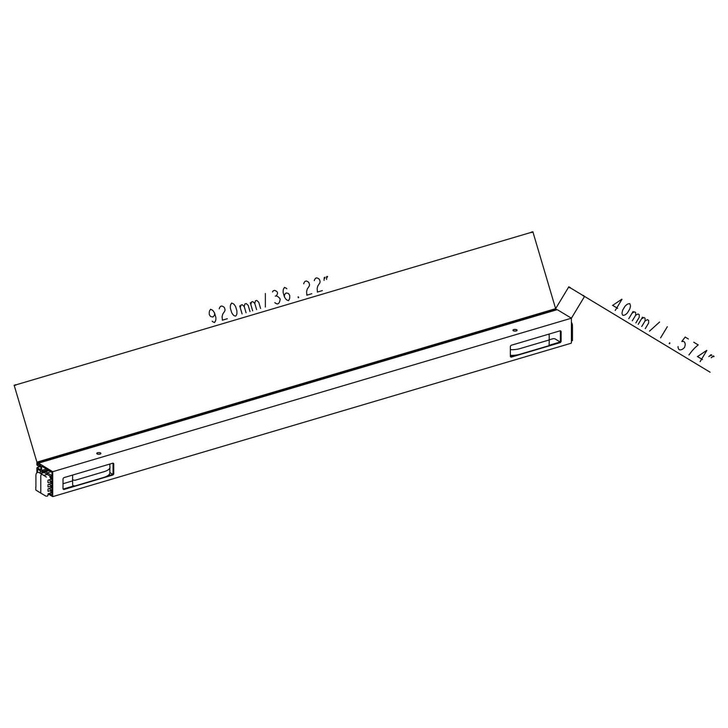 Modular Rack Horizontal Bar