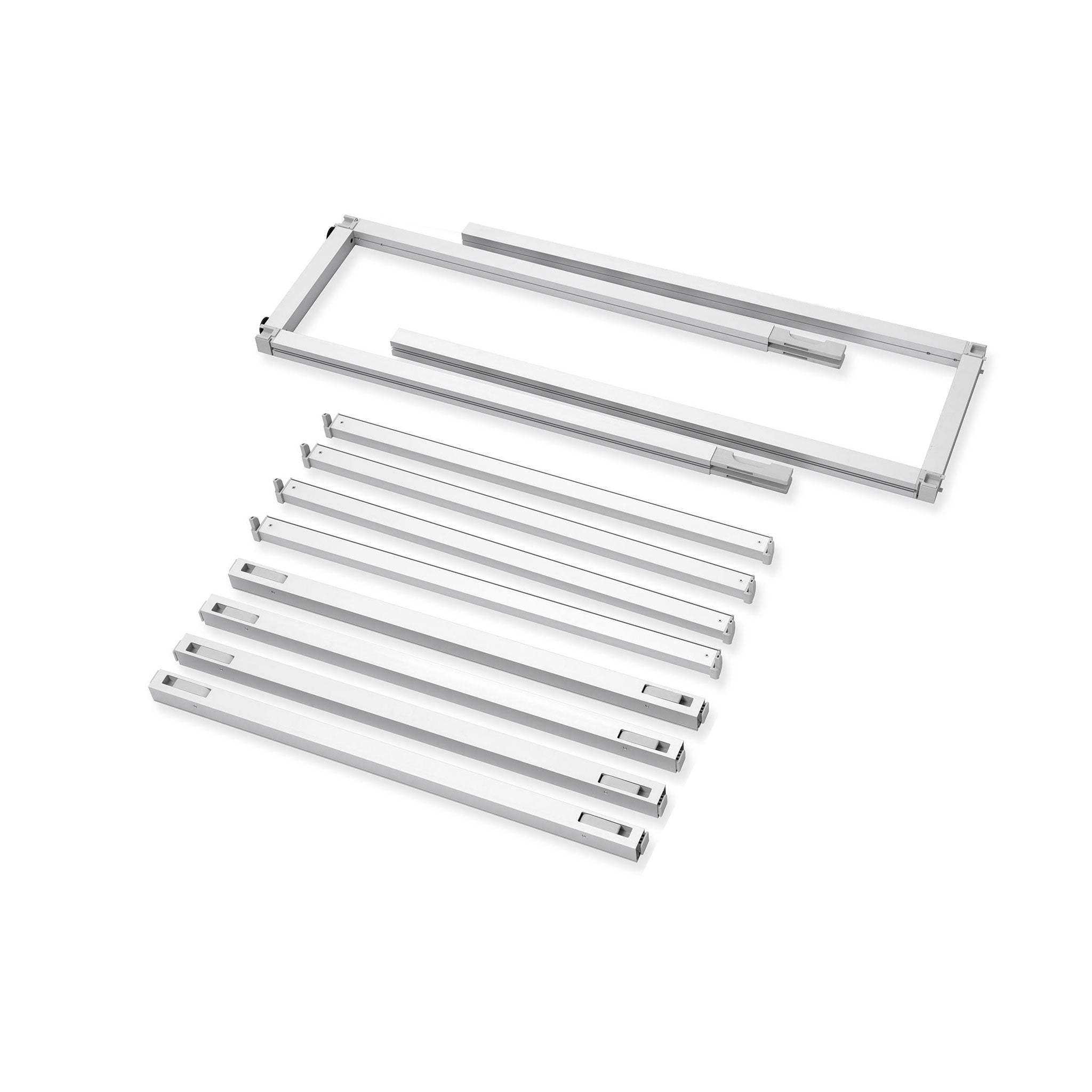 Modular Rack One Section - 5 Tier Extension Frame without Panels