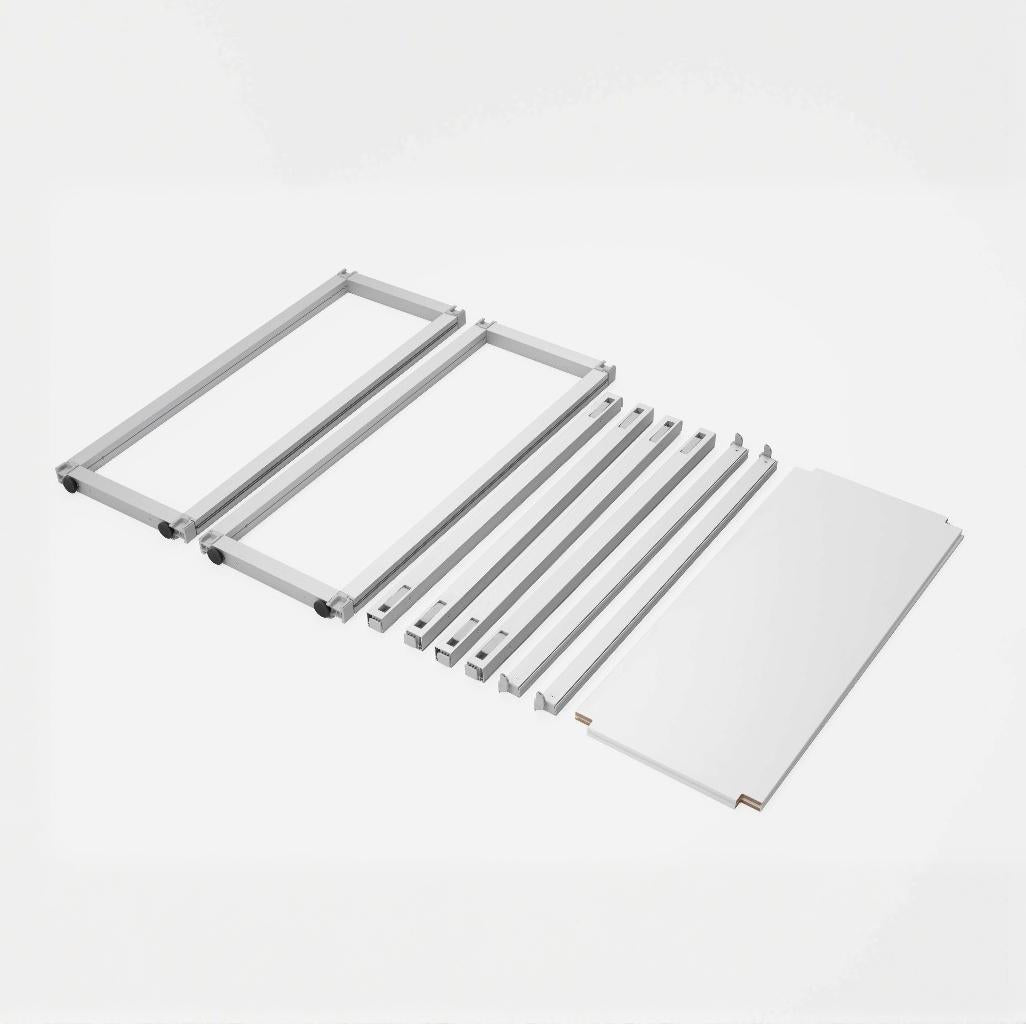 Modular Rack Single Frame - 5 Tier Frame with Panels